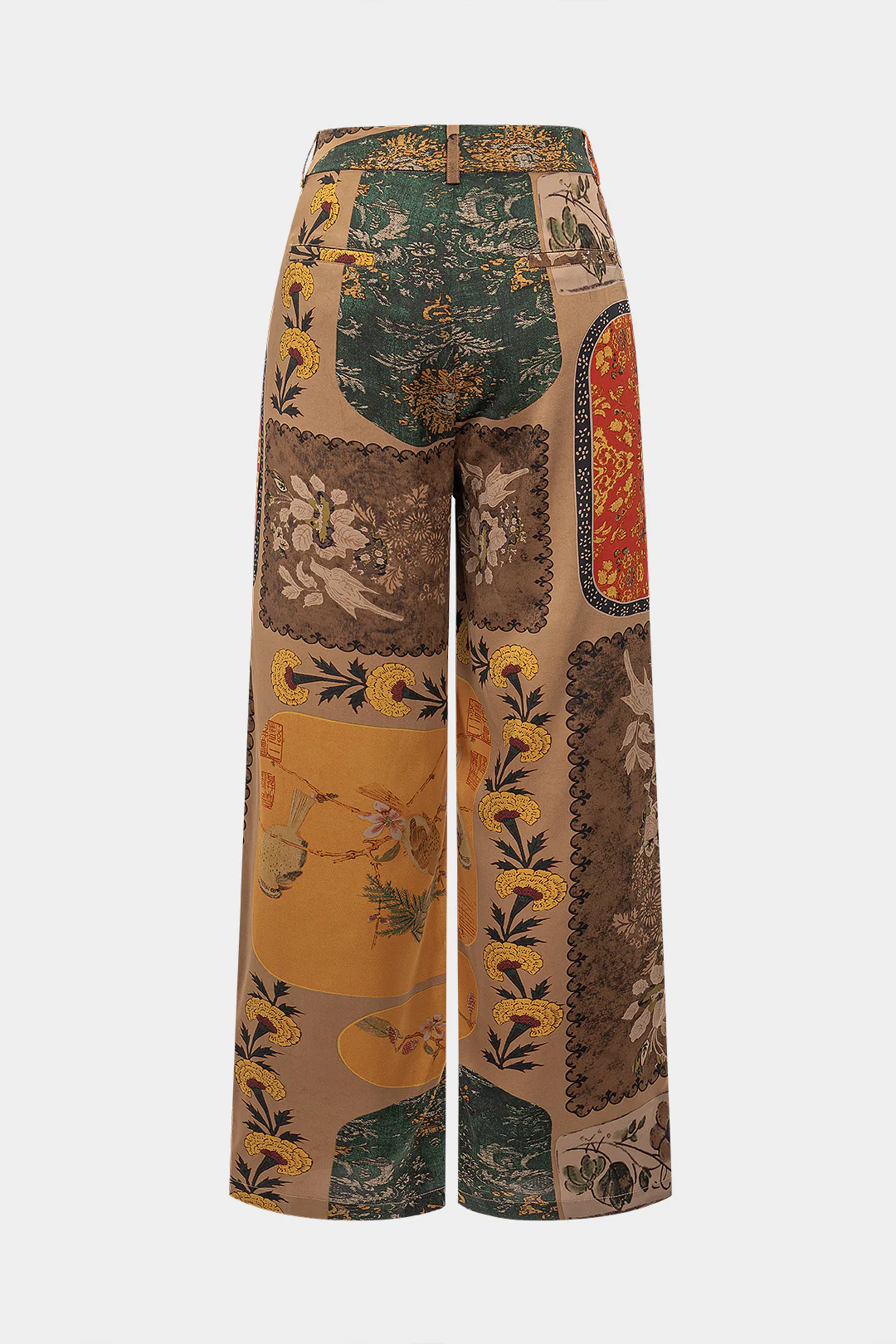 Floral Print Pocket Trousers - Weenar