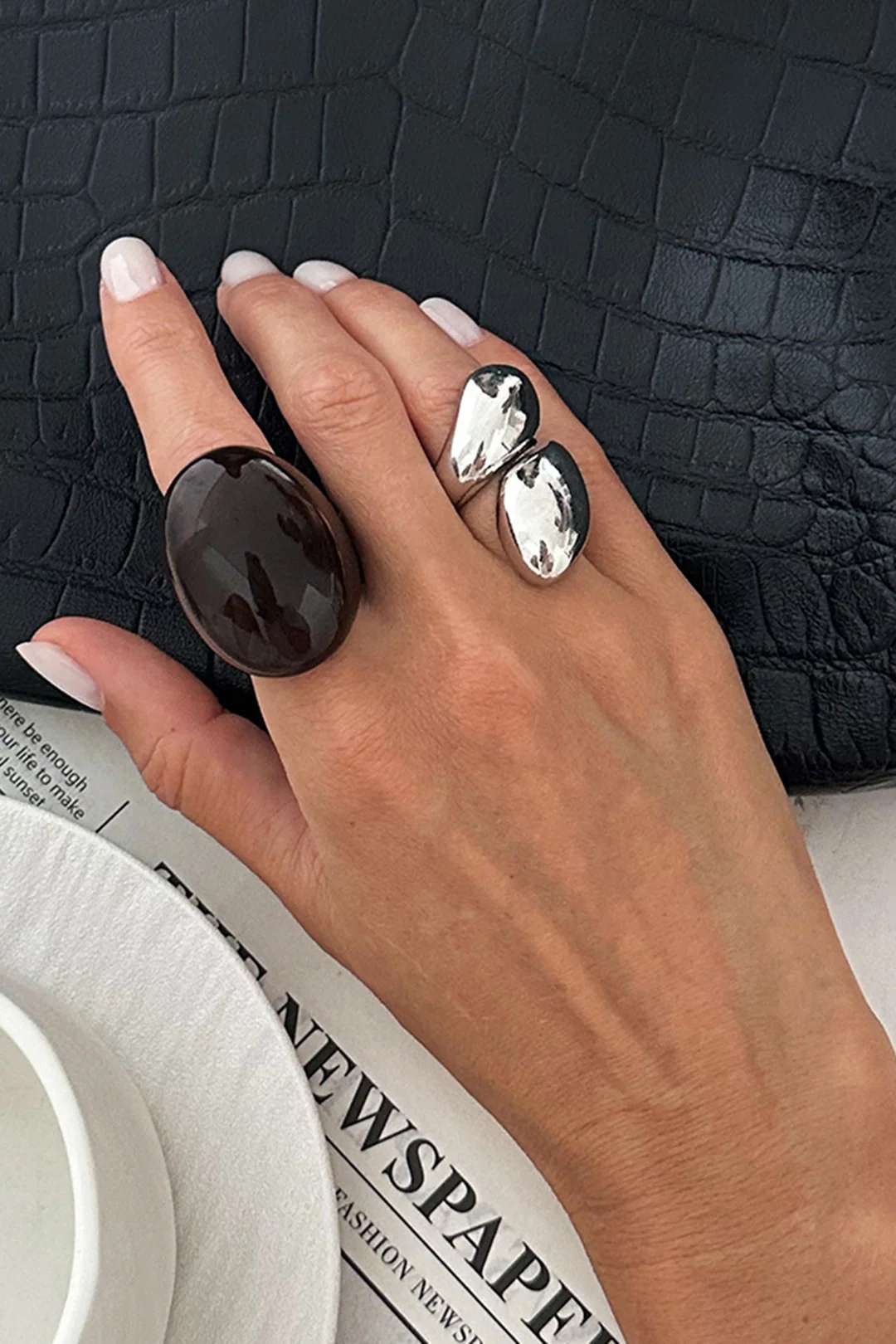 Alloy Irregular Rings - Weenar