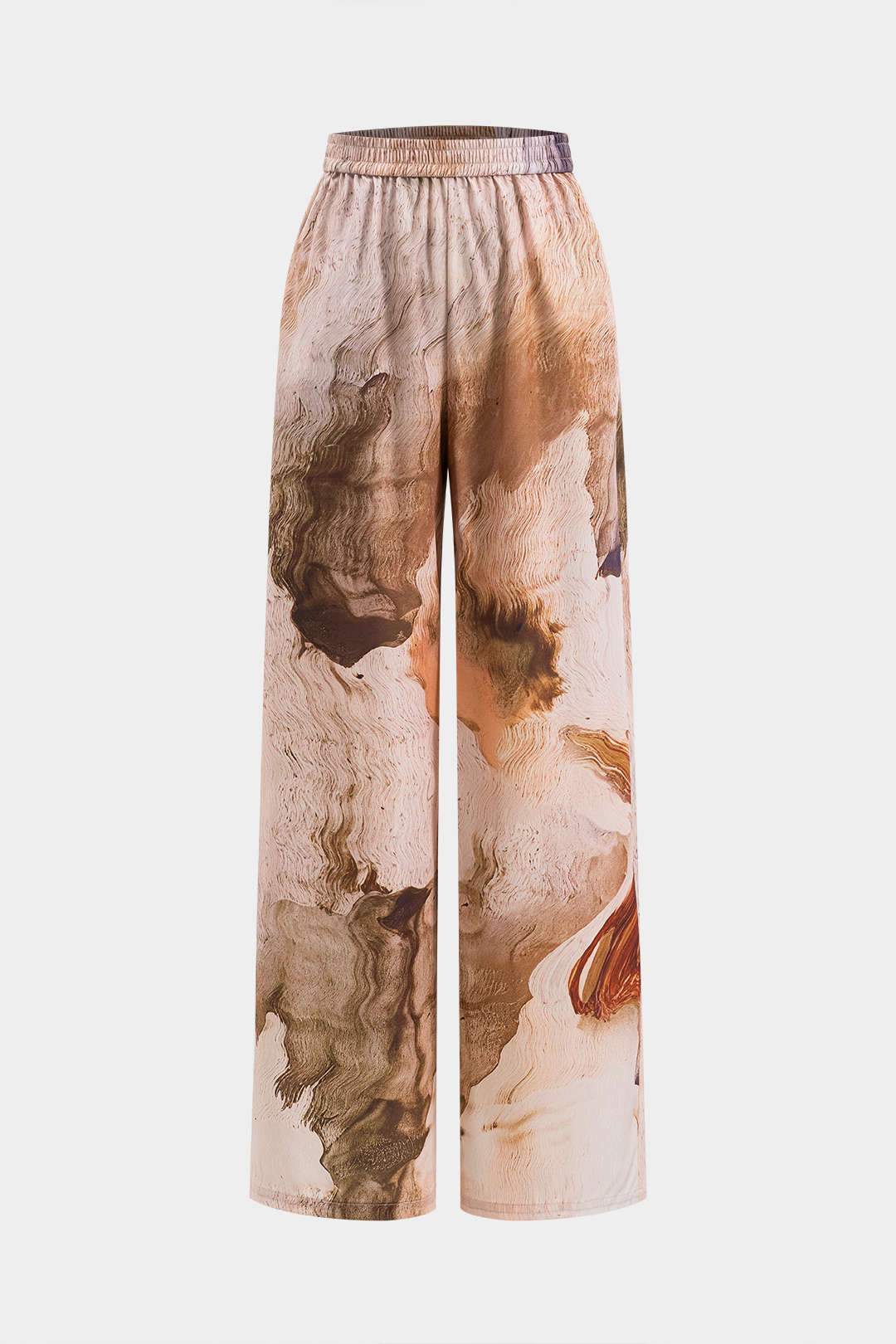 Retro Print  Wide Leg Trousers - Weenar