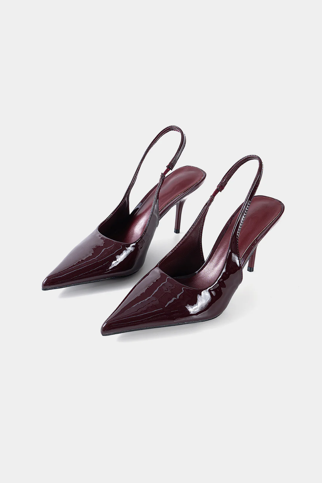 Leather Pointed Heels - Weenar