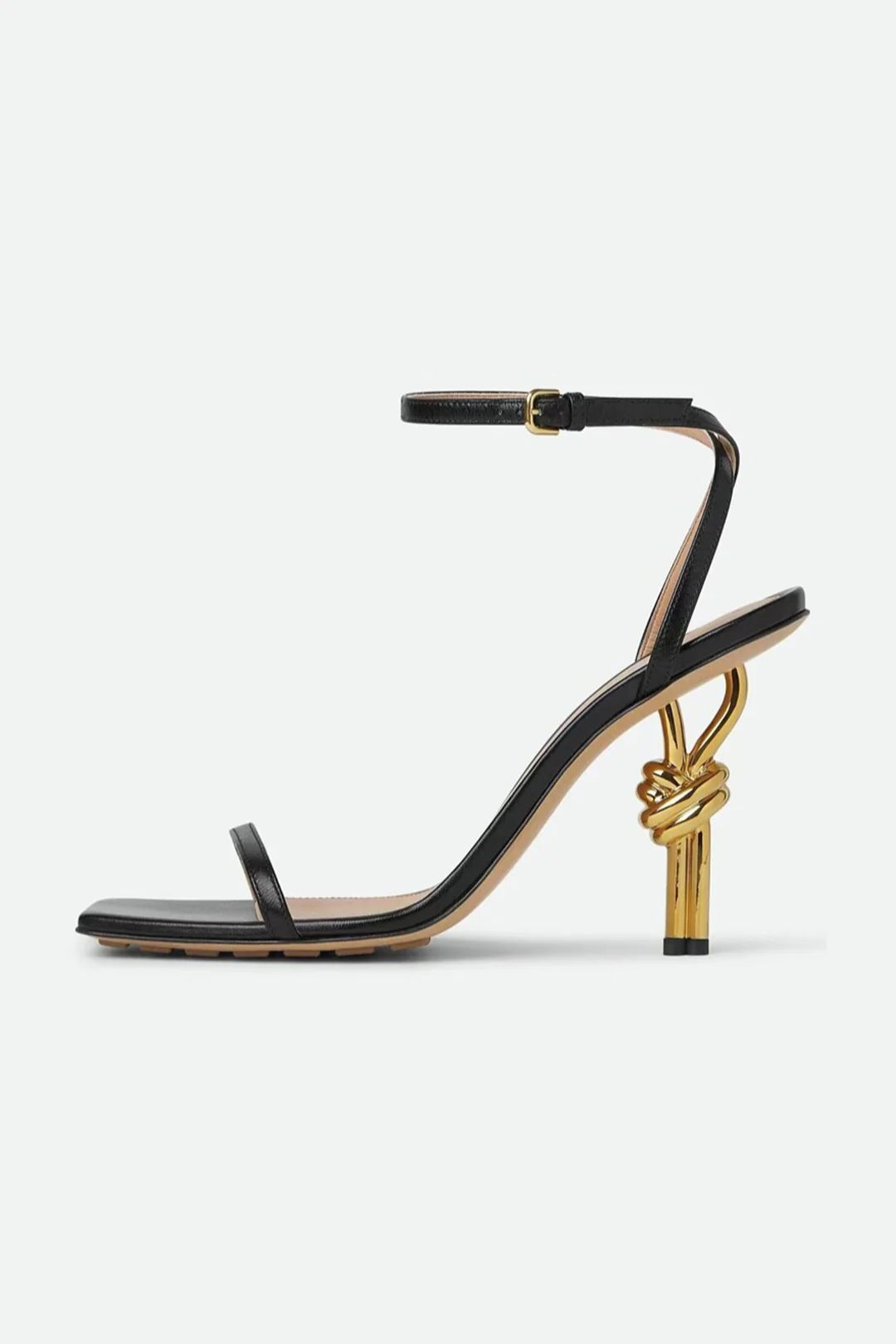 Metallic Almond Toe Heels - Weenar