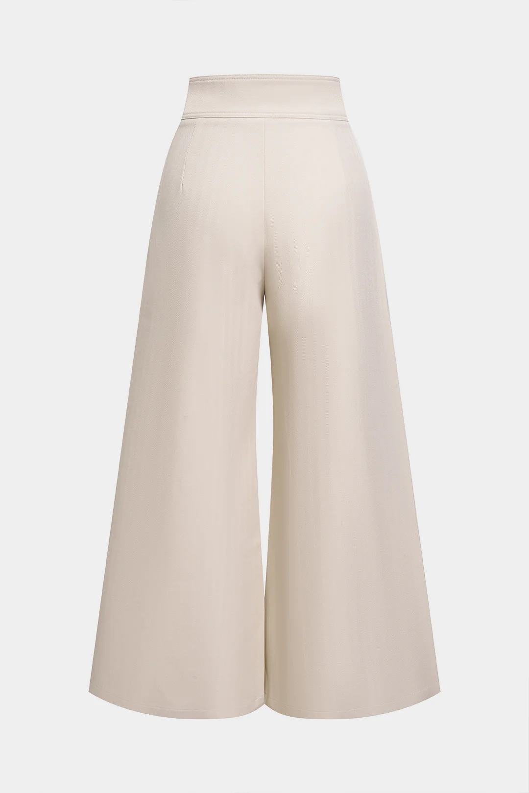 Double Waistband Wide Leg Pants - Weenar