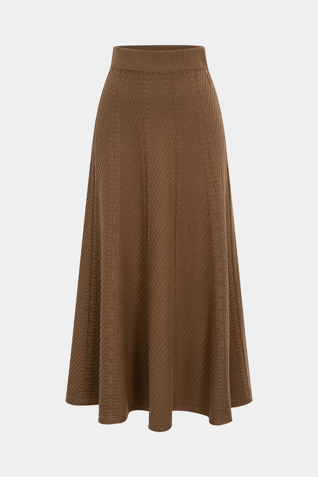 Knit High Waist Skirt - Weenar