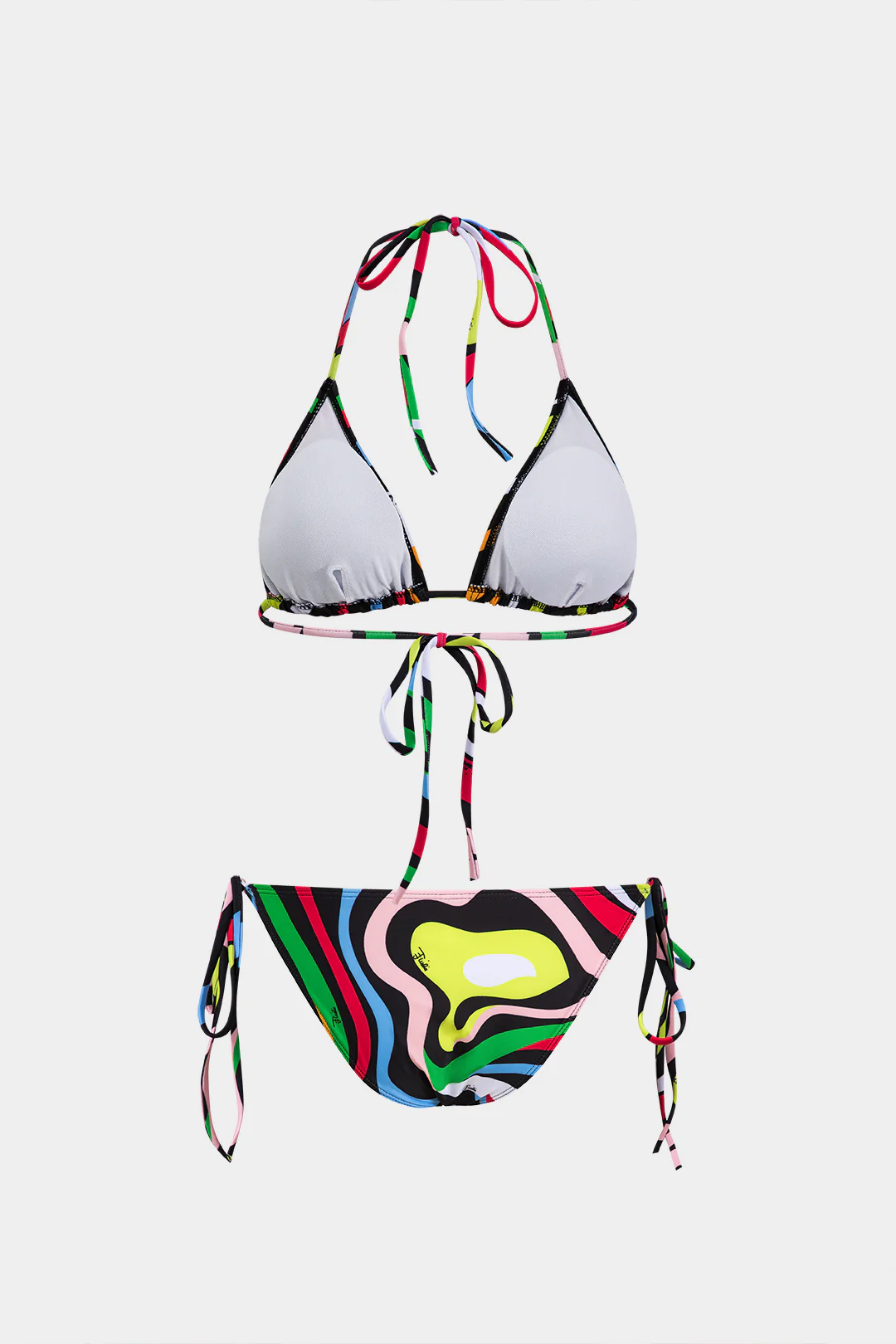 Stripe Tie-Up Bikini Set - Weenar
