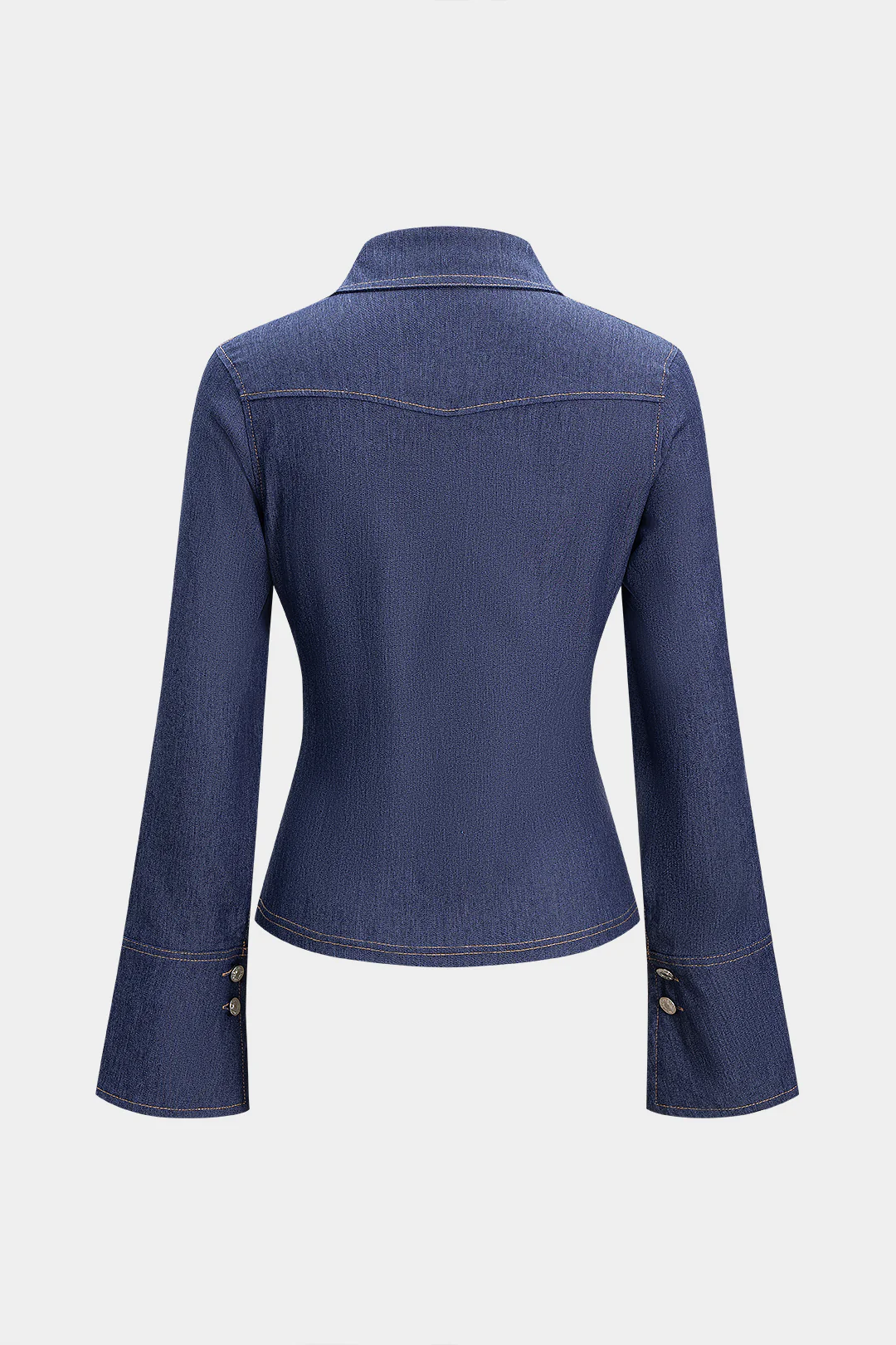 Denim Button Long-Sleeve Shirt - Weenar
