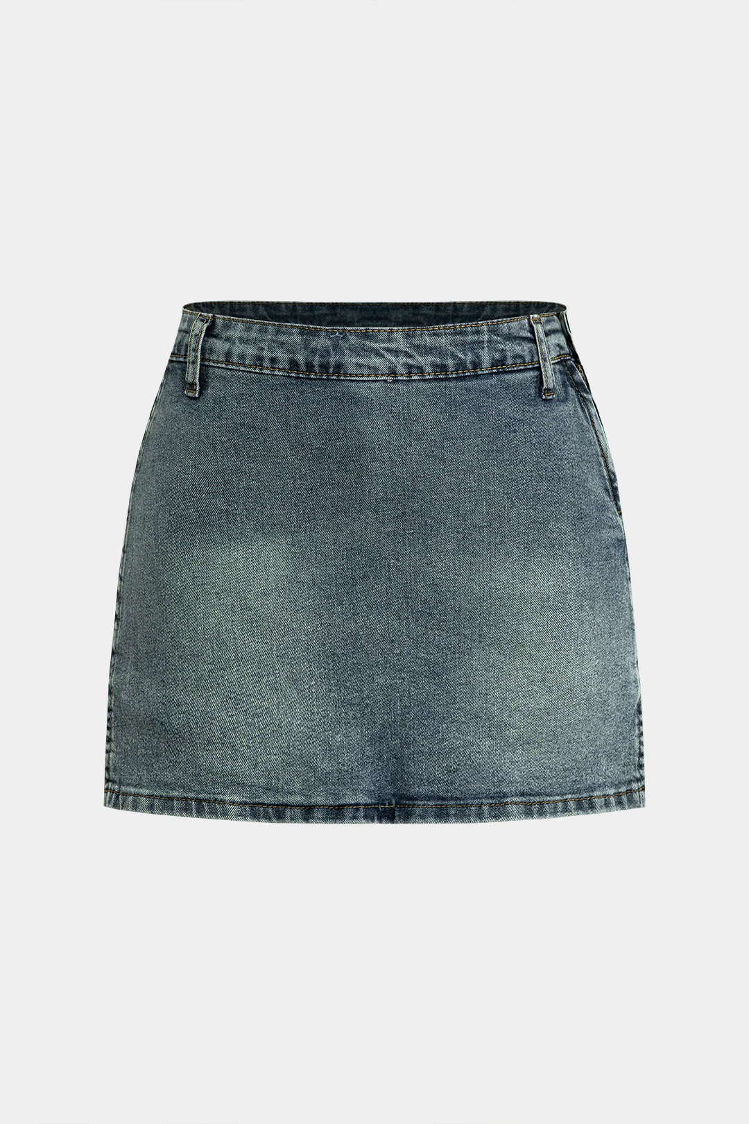 Denim High Wais Skirt - Weenar
