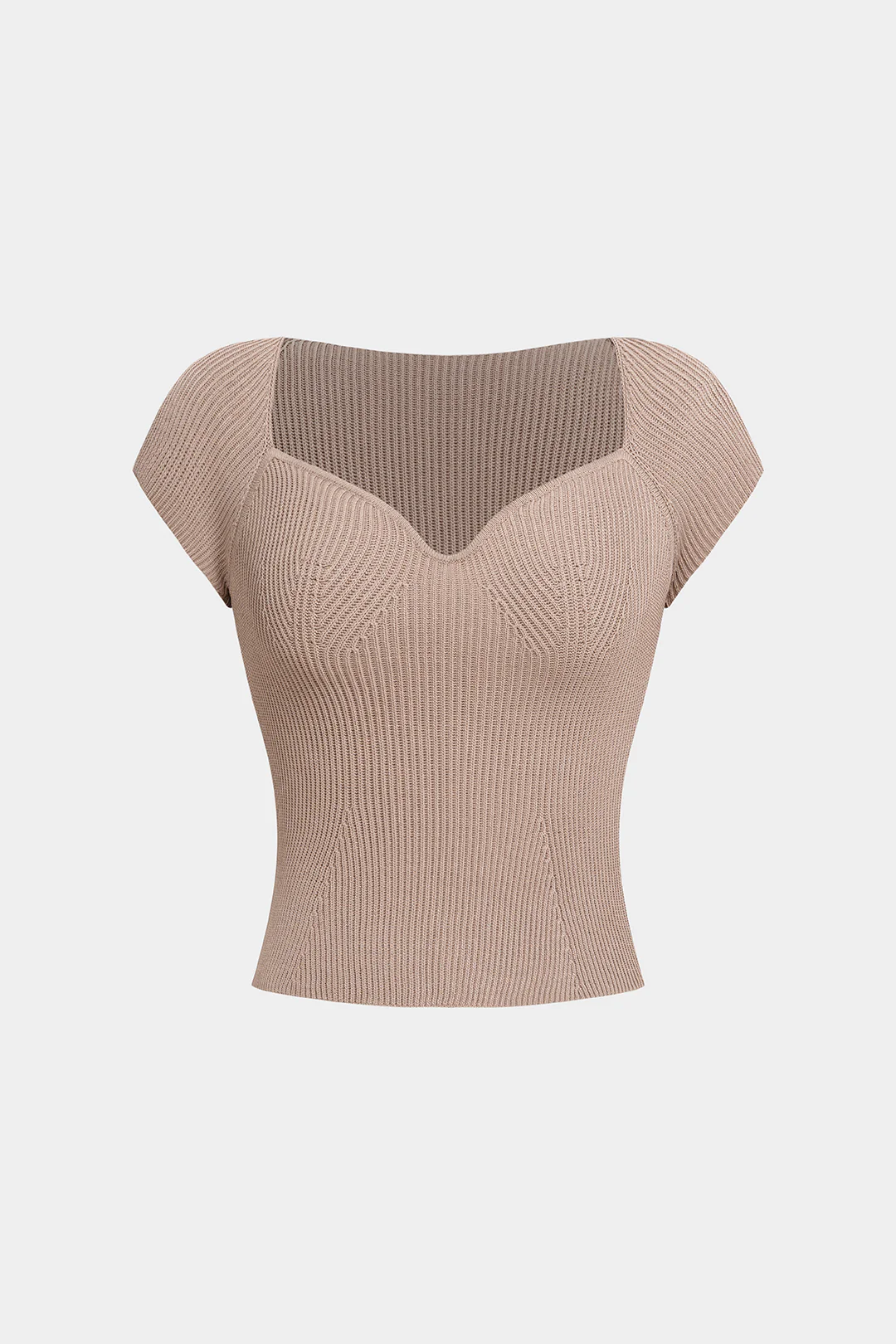 Knit Basic Short-Sleeve Top - Weenar