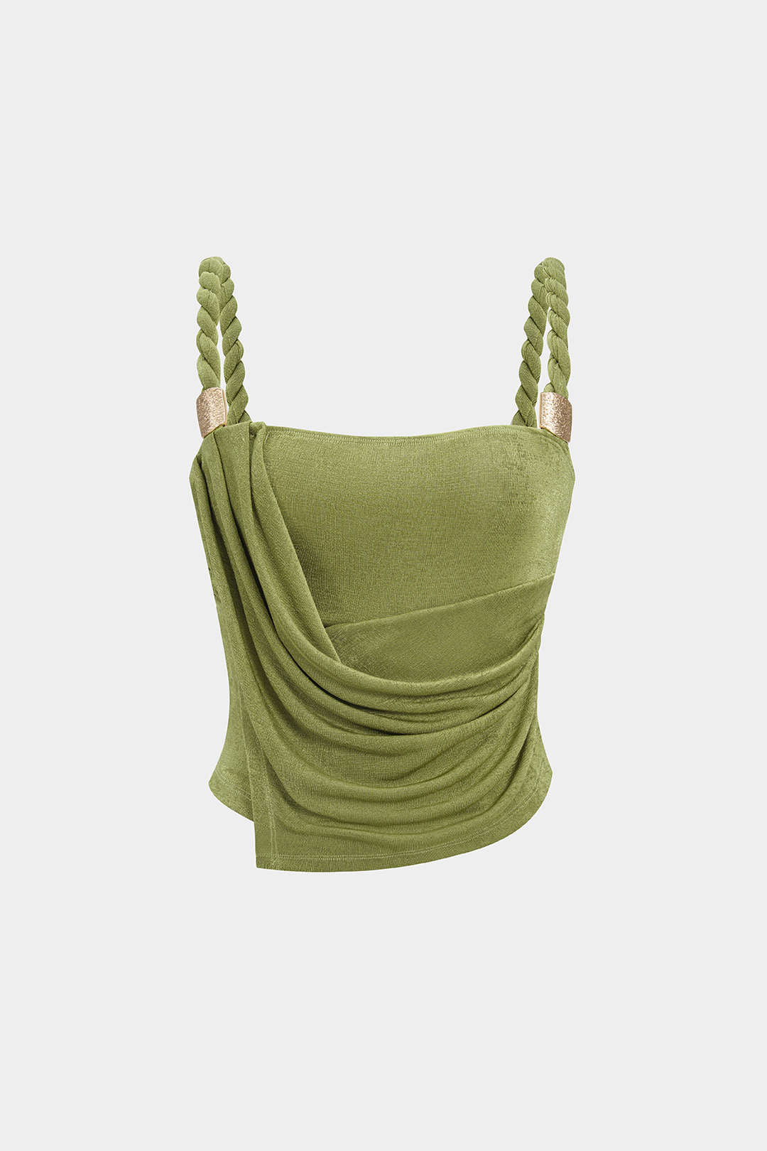 Ruched Twist Knot Slip Cami Top - Weenar