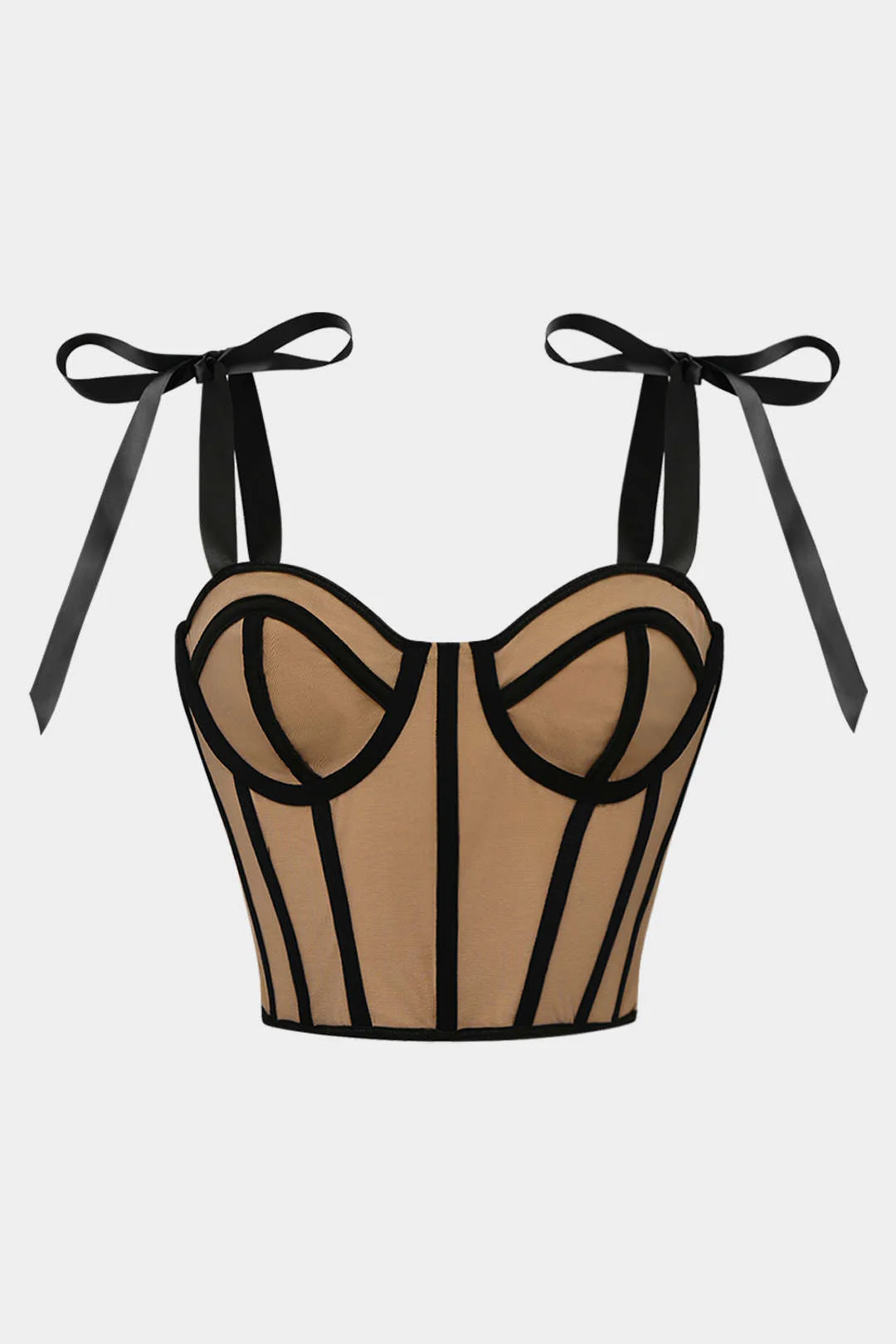 Tie Up Corset Bustier Cami Top - Weenar