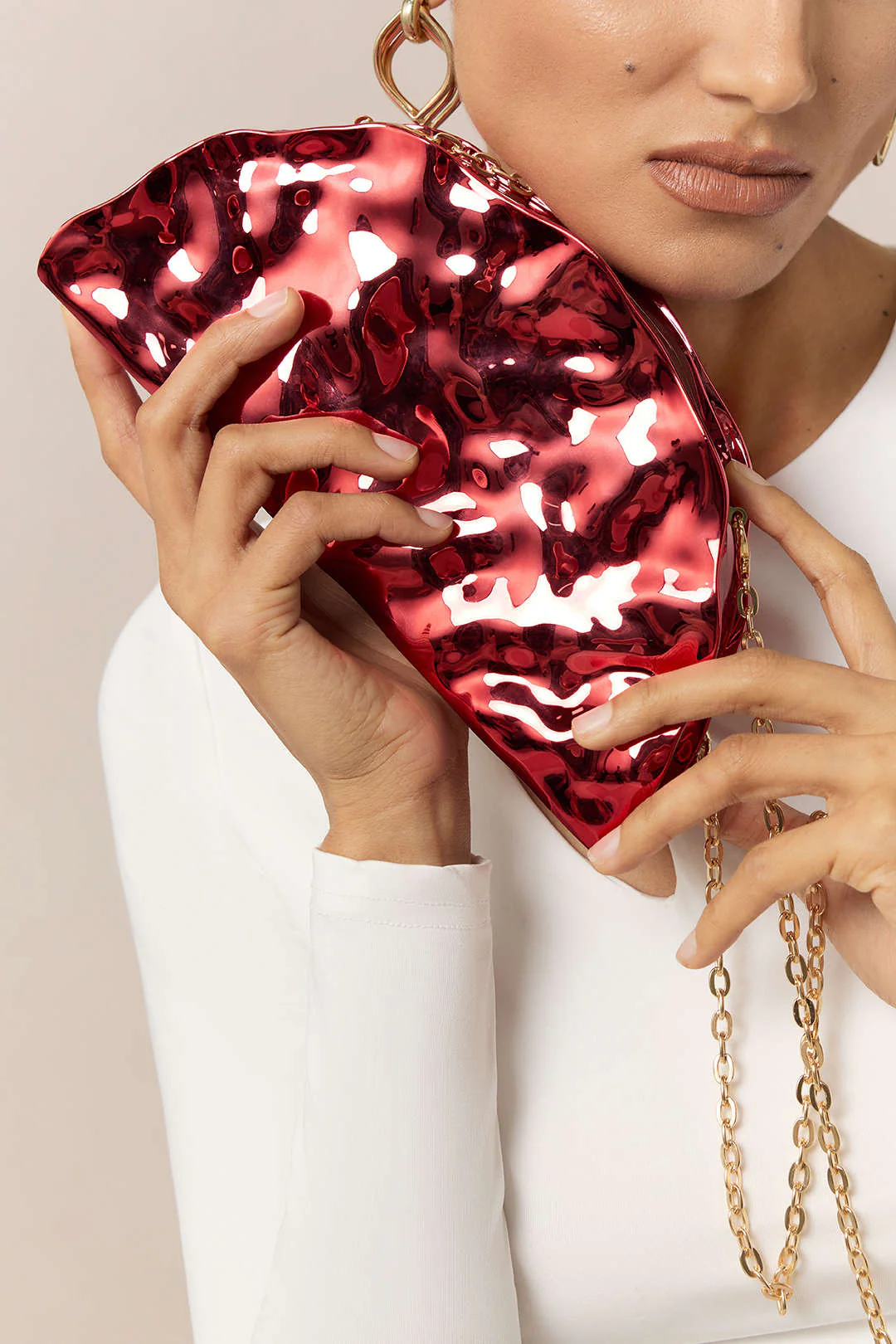 Acrylic Irregular Cross-Body Bag - Weenar