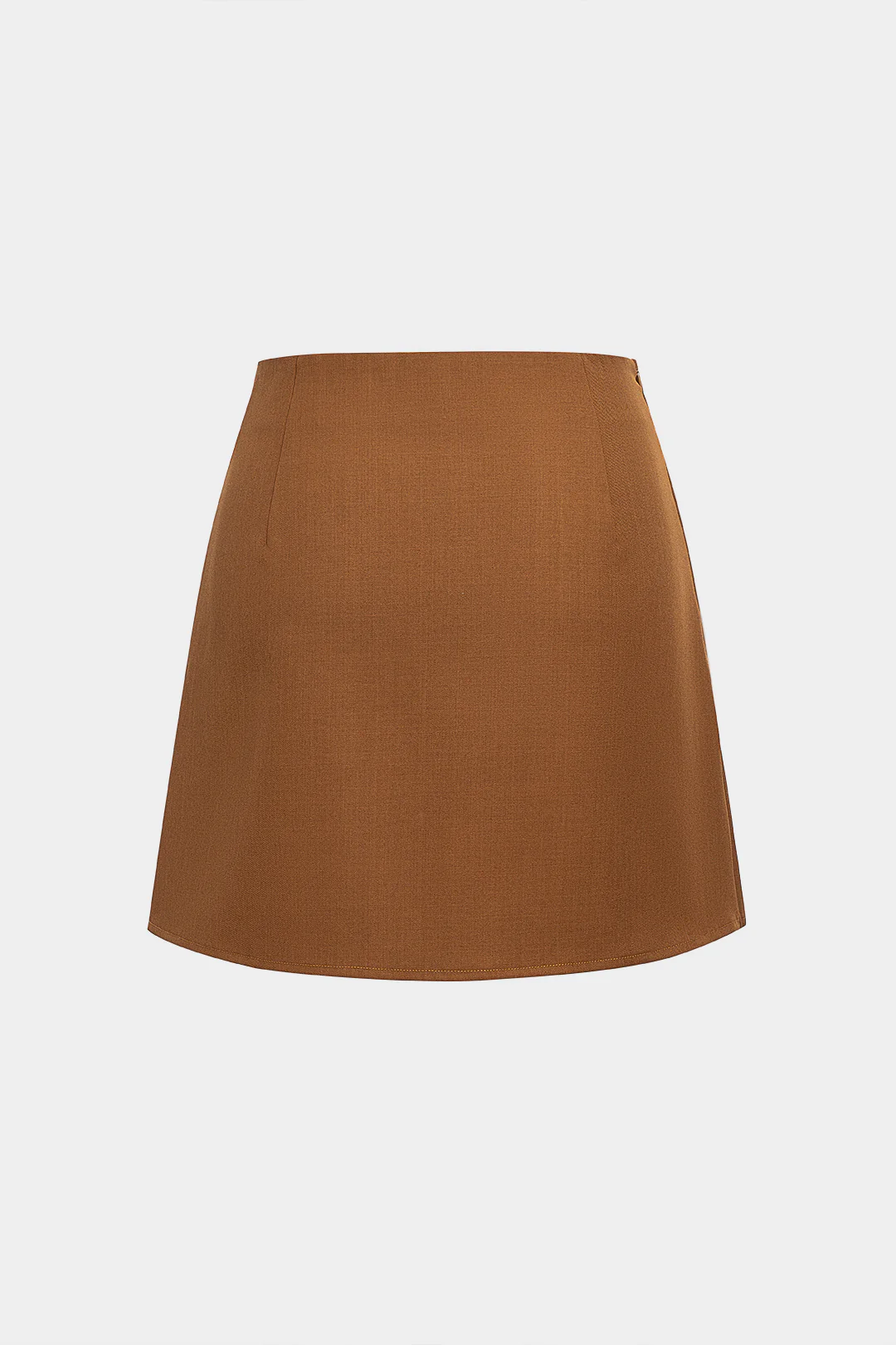 Contrast Button High Waist  Skirt - Weenar