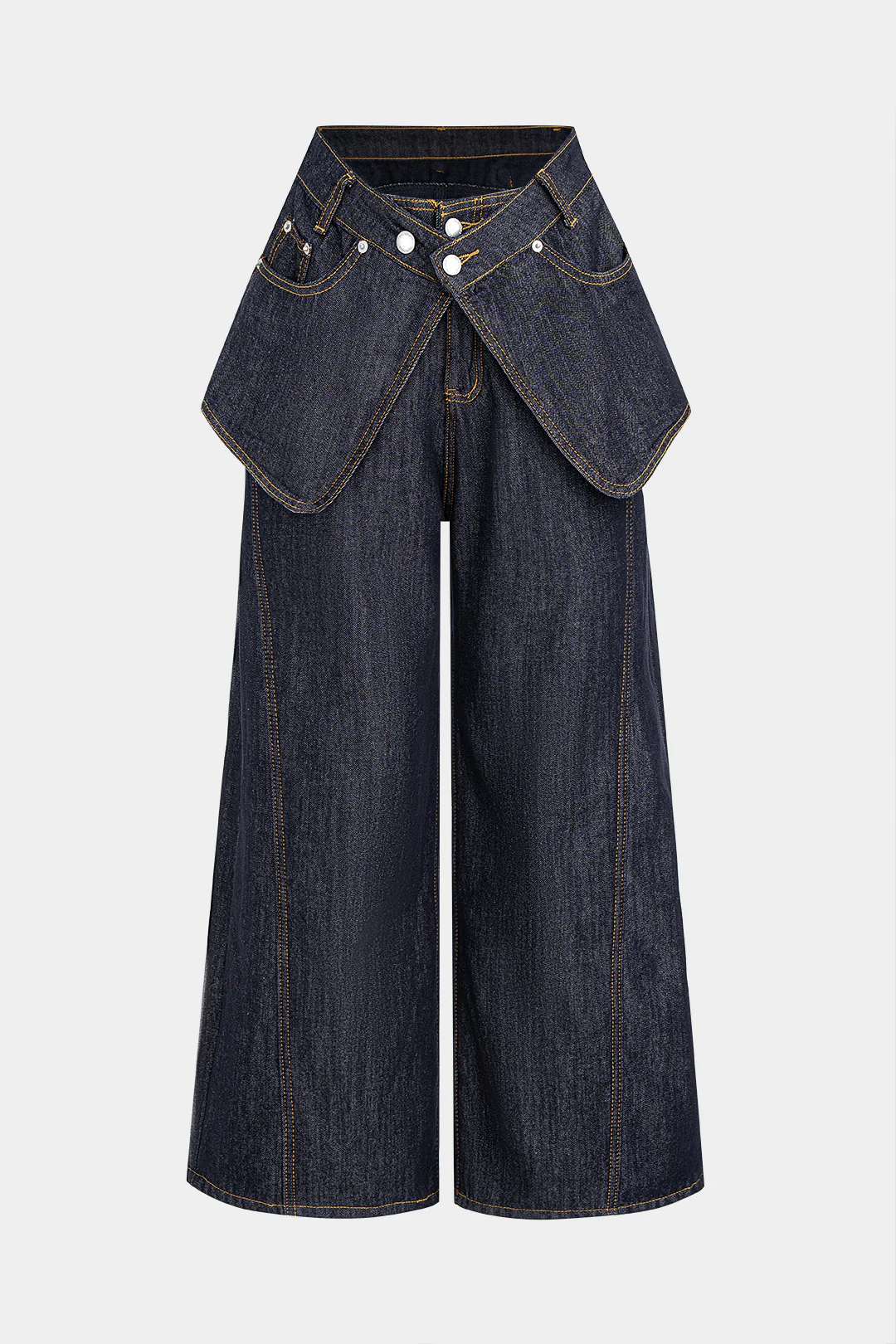 Denim High Waist Wide Leg Jeans - Weenar
