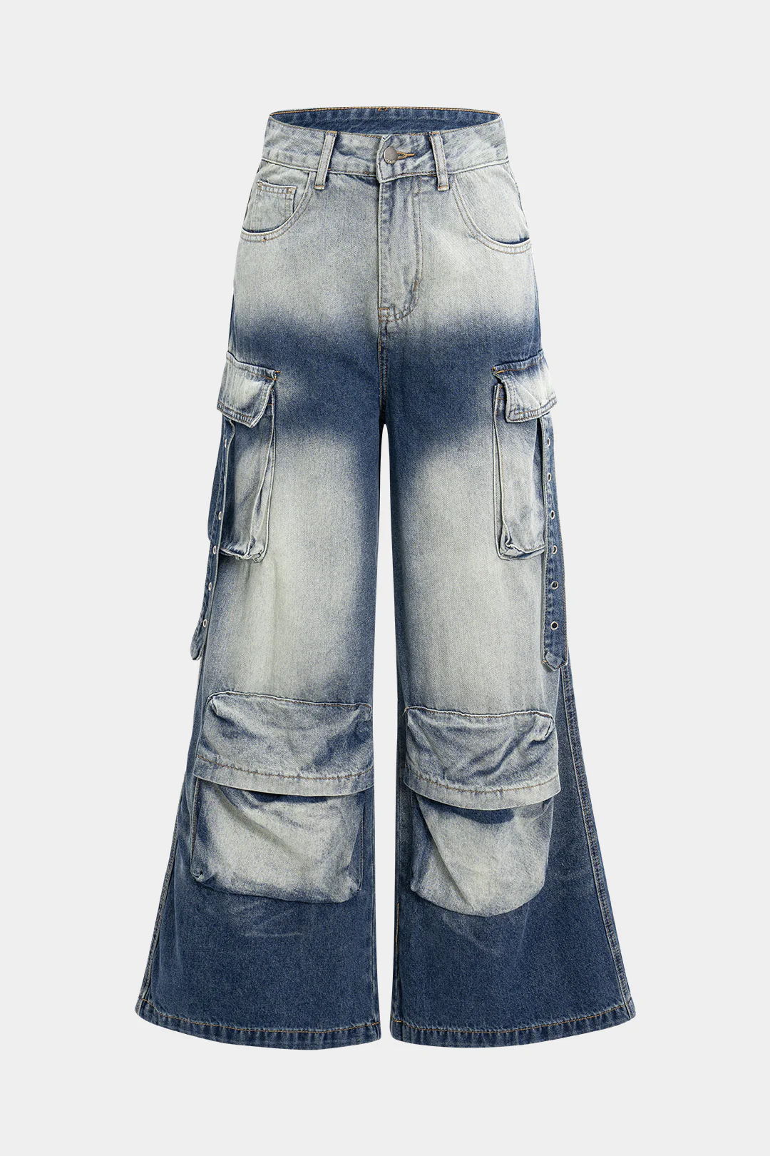 Denim Pocket Zipper Jeans - Weenar