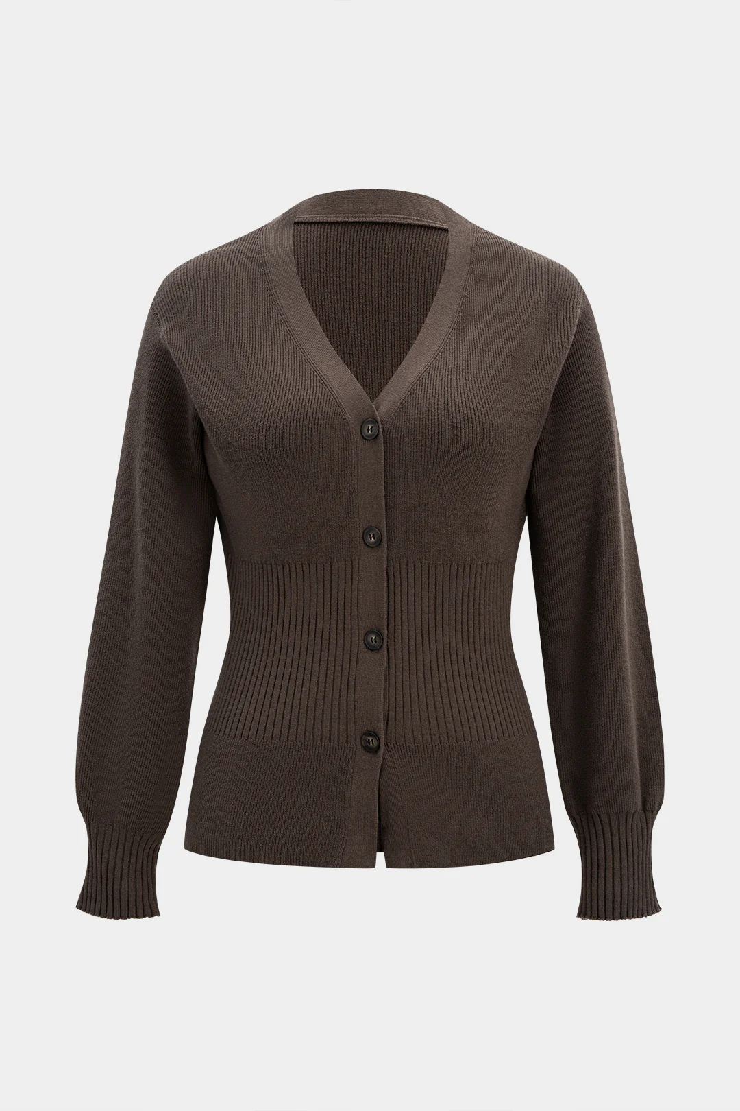 Knit Button Sweater Cardigan - Weenar