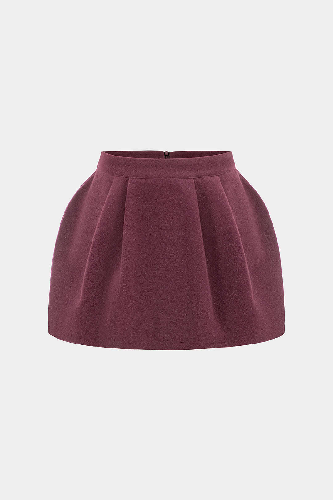 Tweed High Waist Ruched Skirt - Weenar