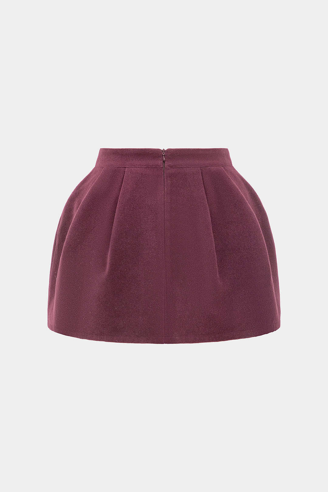 Tweed High Waist Ruched Skirt - Weenar