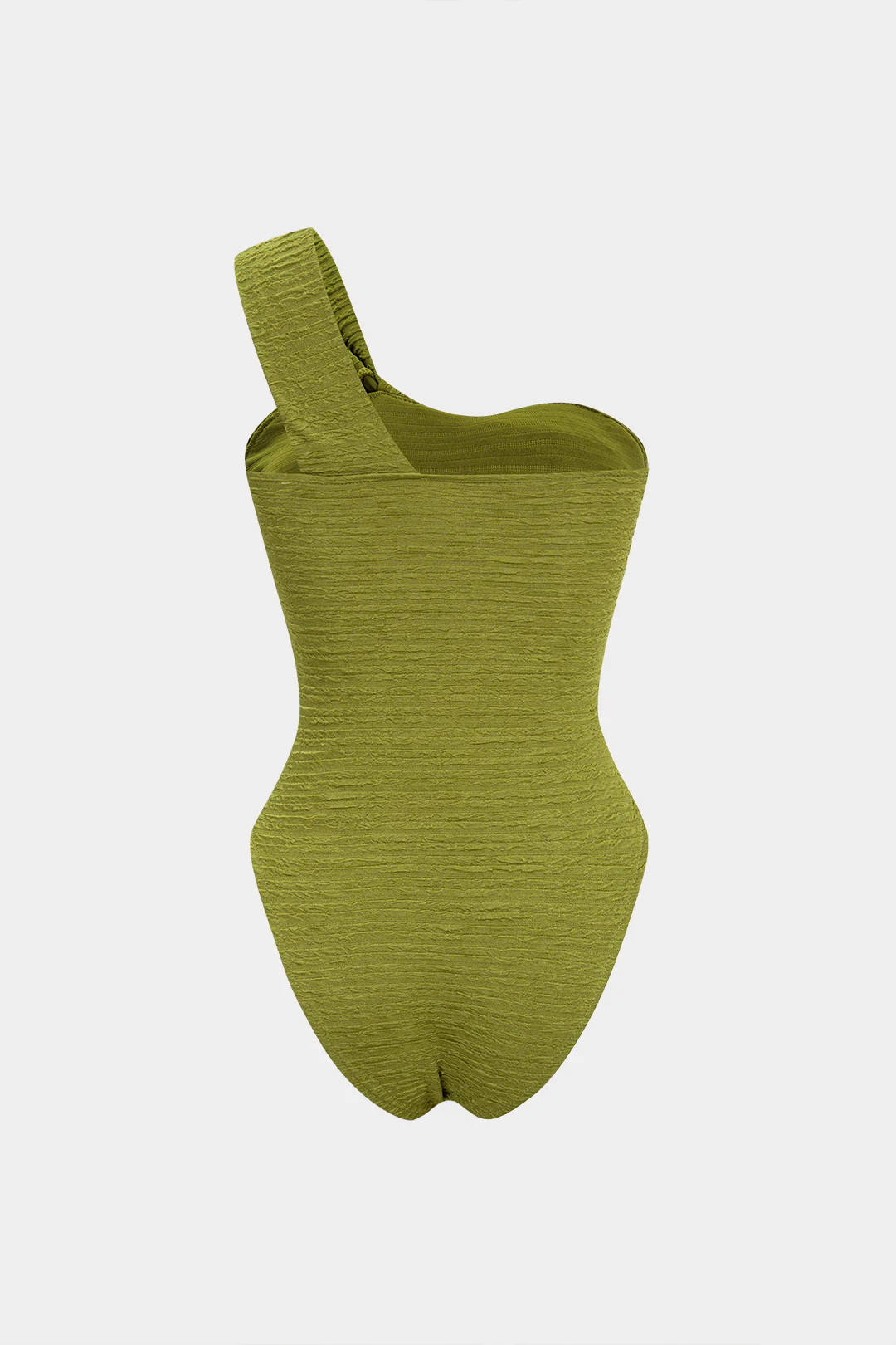 One Shoulder Crossed Ruched Sleeveless Bodysuit - Weenar
