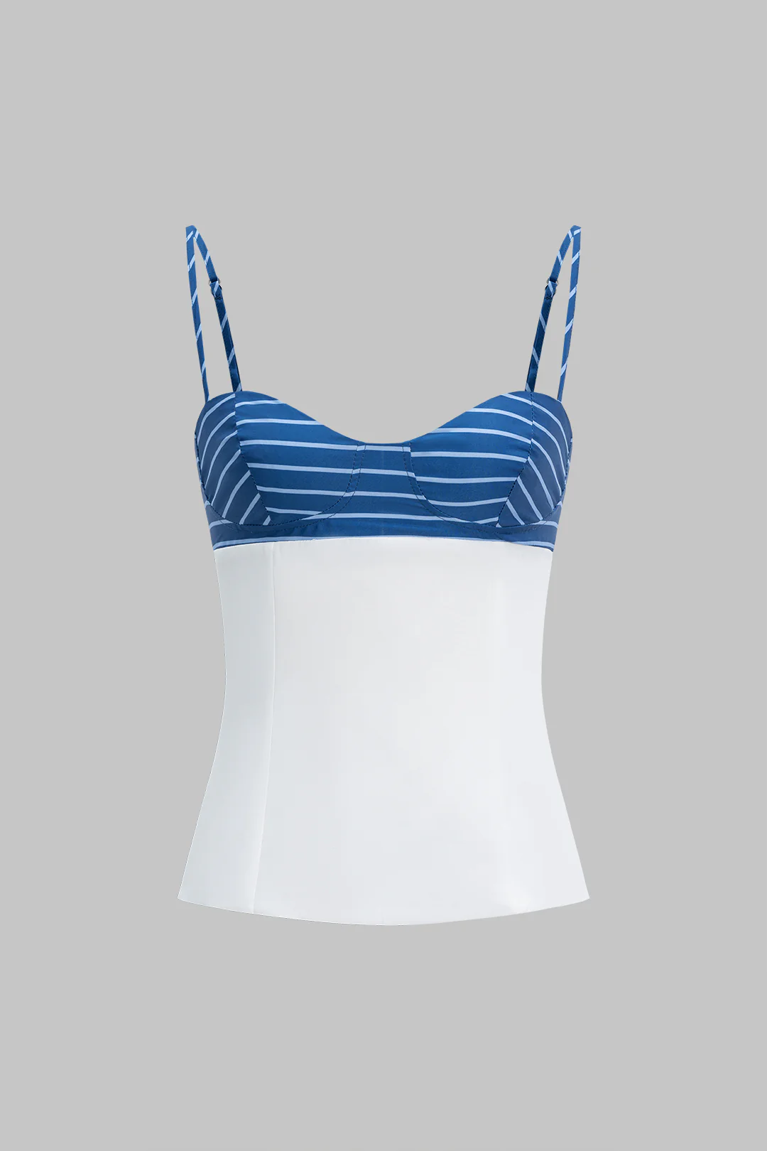 Contrast Stripes Print Cami Top - Weenar