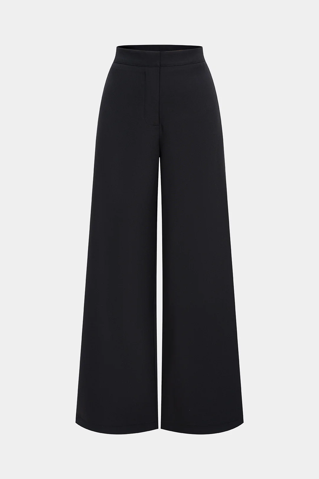 Solid Straight Leg Pants - Weenar