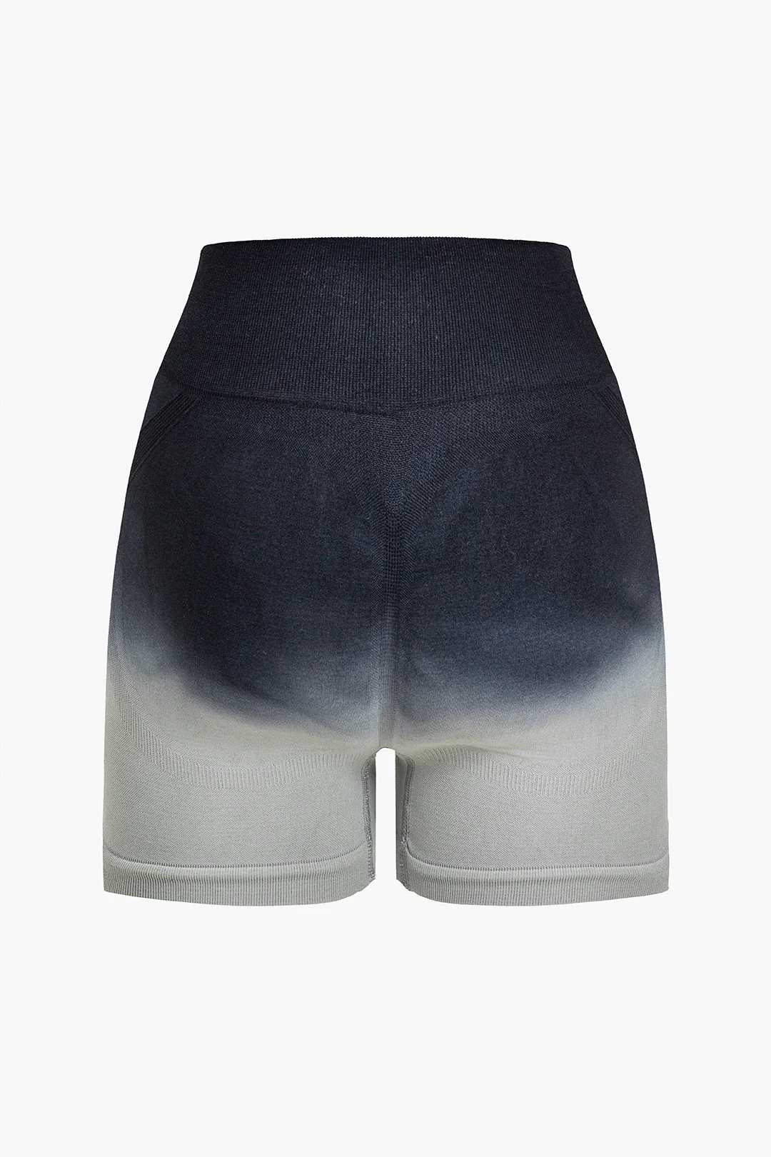 Ombre Print High-Waisted Shorts - Weenar