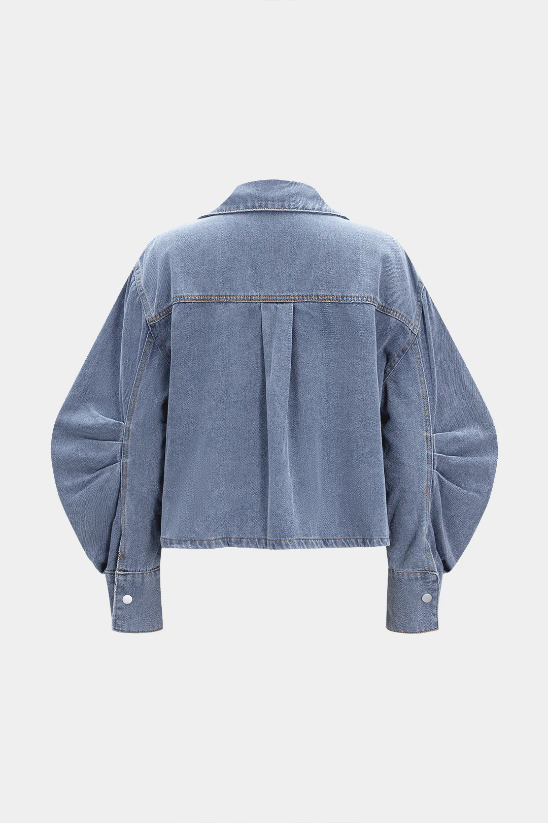 Denim Button Bow Outerwear - Weenar